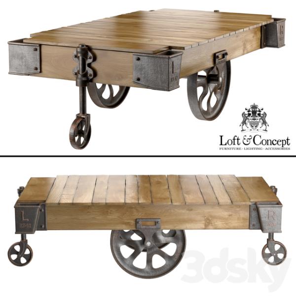  Cart Coffee Table - دانلود مدل سه بعدی جلو مبلی - آبجکت سه بعدی جلو مبلی - Cart Coffee Table 3d model -  Cart Coffee Table 3d Object  - 